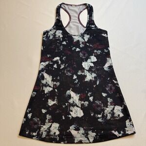 Lululemon Cool Racerback Abstract Tank Top Womens‎ Size 2 Gym